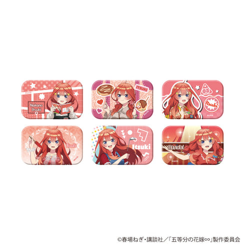 『五等分の花嫁∽』スクエア缶バッジ06/五月ver. BOX(全6種)(公式イラスト)